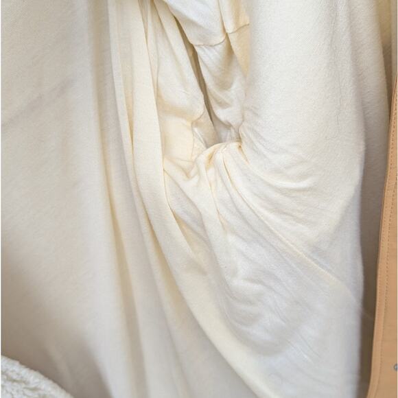 Daily Practice by Anthropologie Diamond Sherpa Teddy Parka Long Jacket, size M - Picture 4 of 6